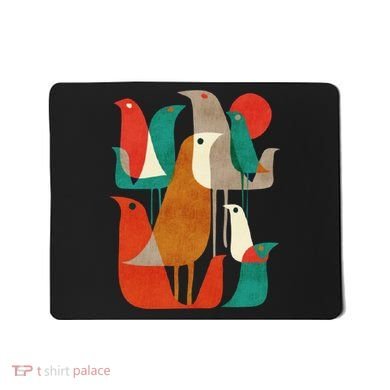 Flock Bird Illustration Mousepad