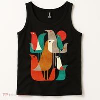 Flock Bird Illustration Tank Top thumb 2
