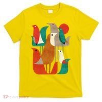 Flock Bird Illustration T-Shirt thumb 0