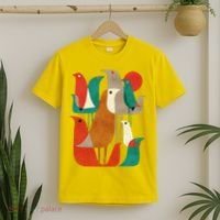 Flock Bird Illustration T-Shirt thumb 2