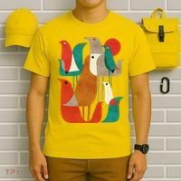 Flock Bird Illustration T-Shirt thumb 6