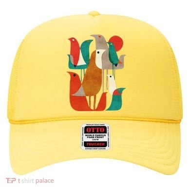 Flock Bird Illustration Hat