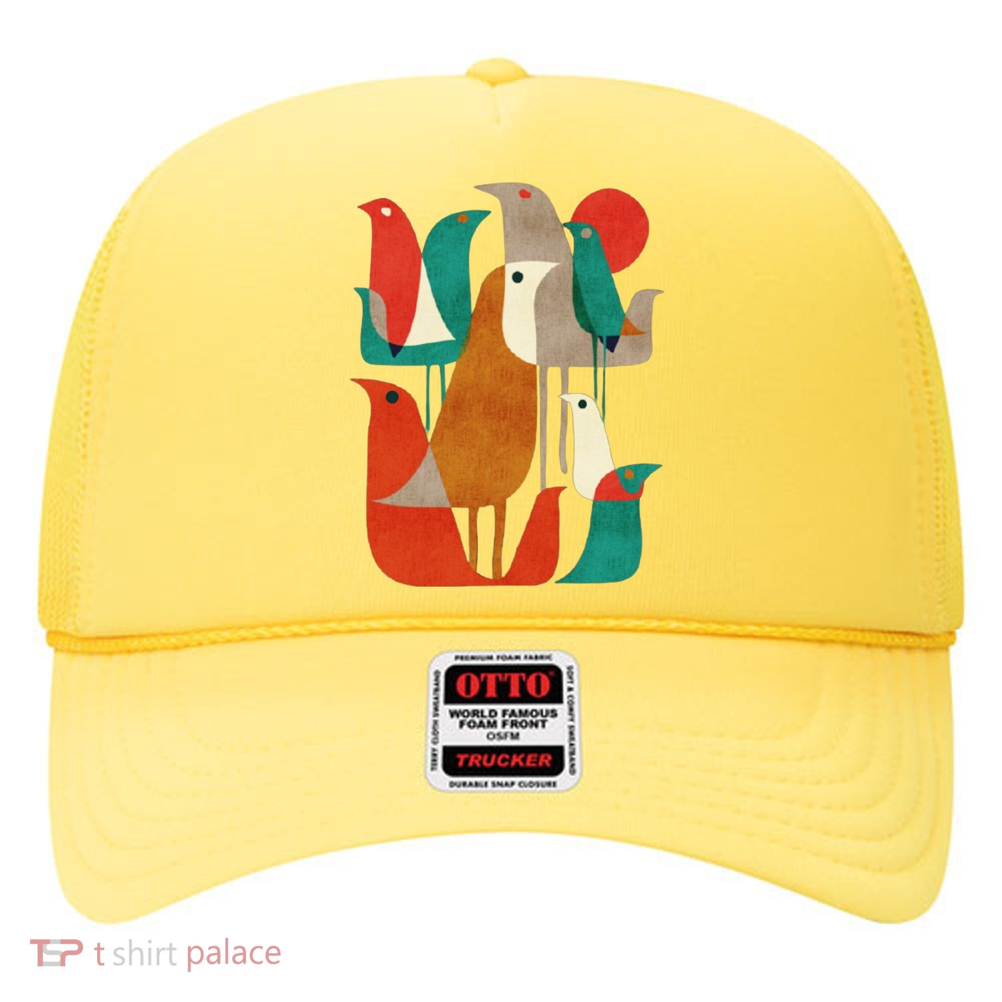 Flock Bird Illustration Hat