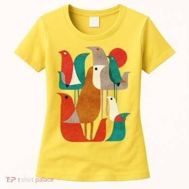 Flock Bird Illustration Women's T-Shirt
