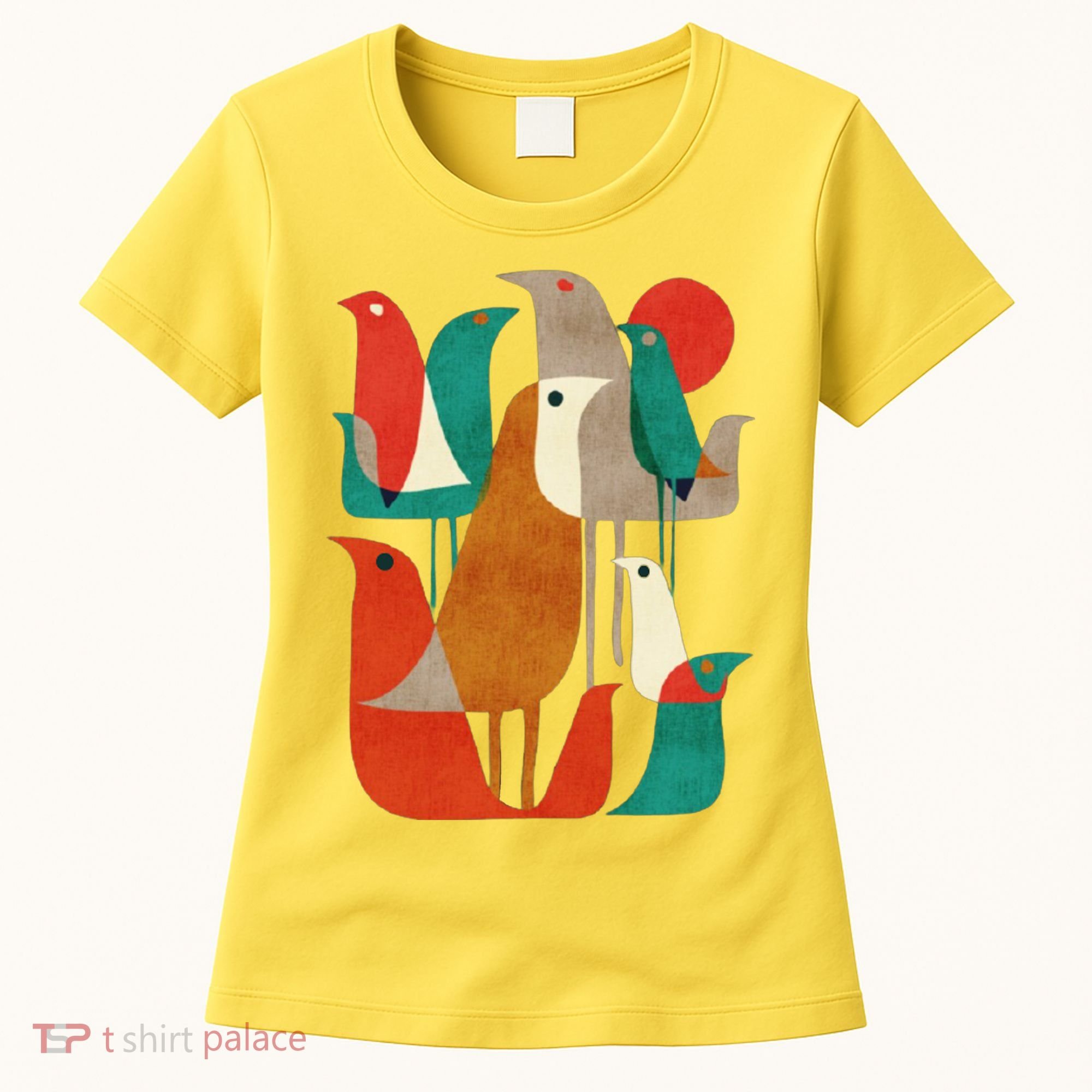 Flock Bird Illustration Women's T-Shirt