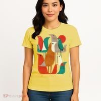 Flock Bird Illustration Women's T-Shirt thumb 4