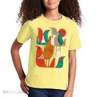 Flock Bird Illustration Kids T-Shirt thumb 2