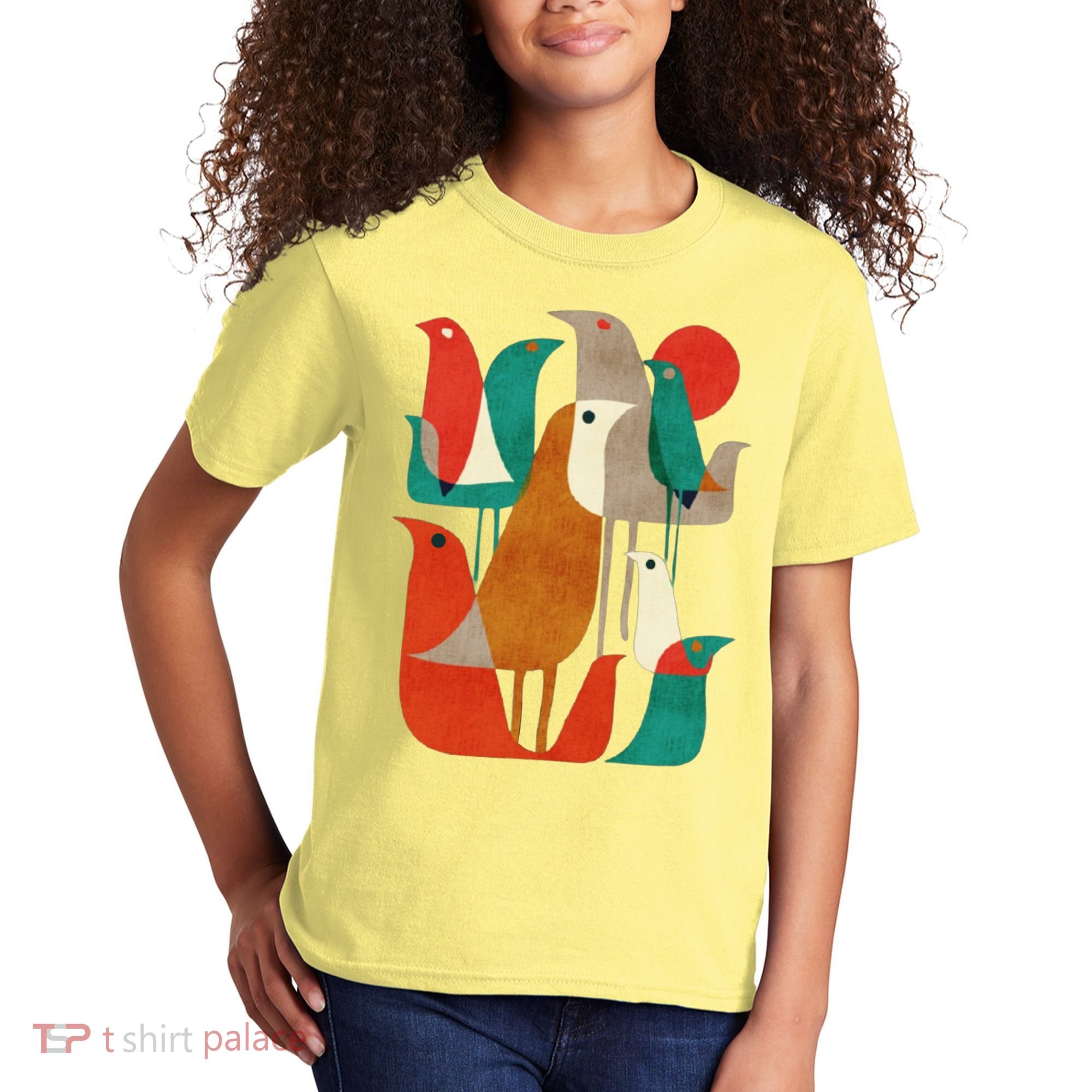Flock Bird Illustration Kids T-Shirt