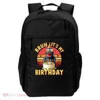 Funny Bruh It's My Birthday Japanese Kaiju Monster Backpack thumb 0