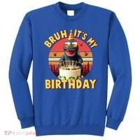 Funny Bruh It's My Birthday Japanese Kaiju Monster Sweatshirt thumb 0
