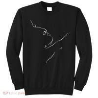 French Bulldog Illustration Line Art Bulldog Lovers Sweatshirt thumb 0