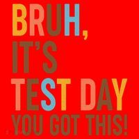 Funny Bruh ItS Test Day You Got This Santa Hat thumb 1