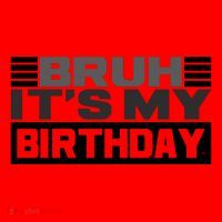 Funny Bruh Its My Birthday Santa Hat thumb 1