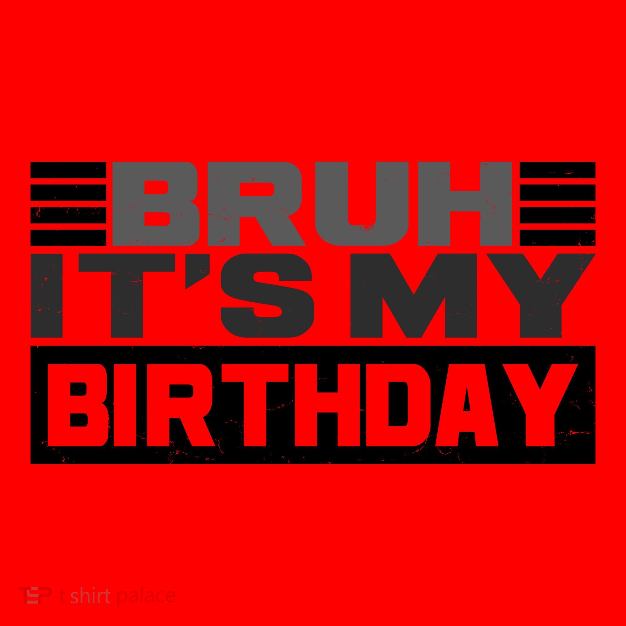Funny Bruh Its My Birthday Santa Hat