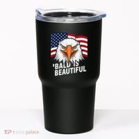 Funny Bald Is Beautiful Independence Day 4th July Eagle Gift Tumbler thumb 0
