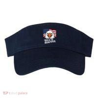 Funny Bald Is Beautiful Independence Day 4th July Eagle Gift Visor thumb 0