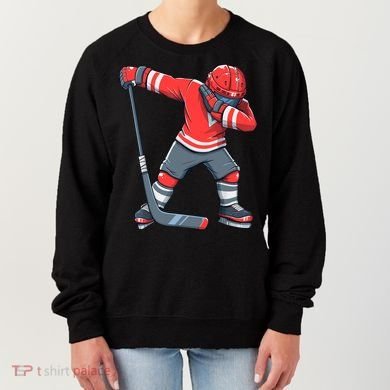 Funny Boy Ice Hockey Dab, Dabbing Player Women's Sweatshirt