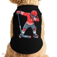 Funny Boy Ice Hockey Dab, Dabbing Player Doggie Tank thumb 0