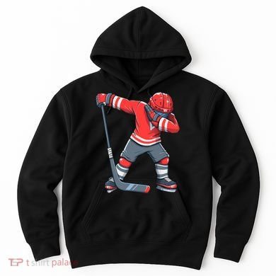 Funny Boy Ice Hockey Dab, Dabbing Player Hoodie