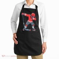 Funny Boy Ice Hockey Dab, Dabbing Player Apron thumb 2
