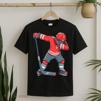 Funny Boy Ice Hockey Dab, Dabbing Player T-Shirt thumb 2