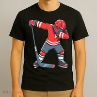 Funny Boy Ice Hockey Dab, Dabbing Player T-Shirt thumb 3