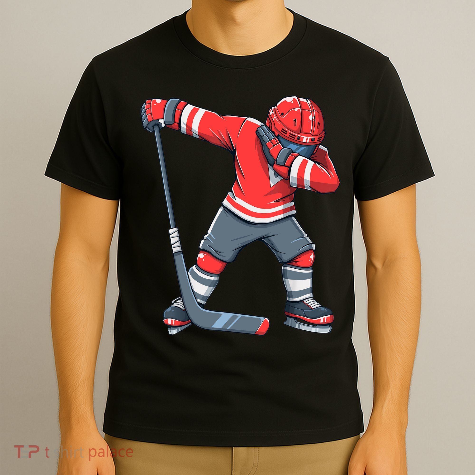 Funny Boy Ice Hockey Dab, Dabbing Player T-Shirt