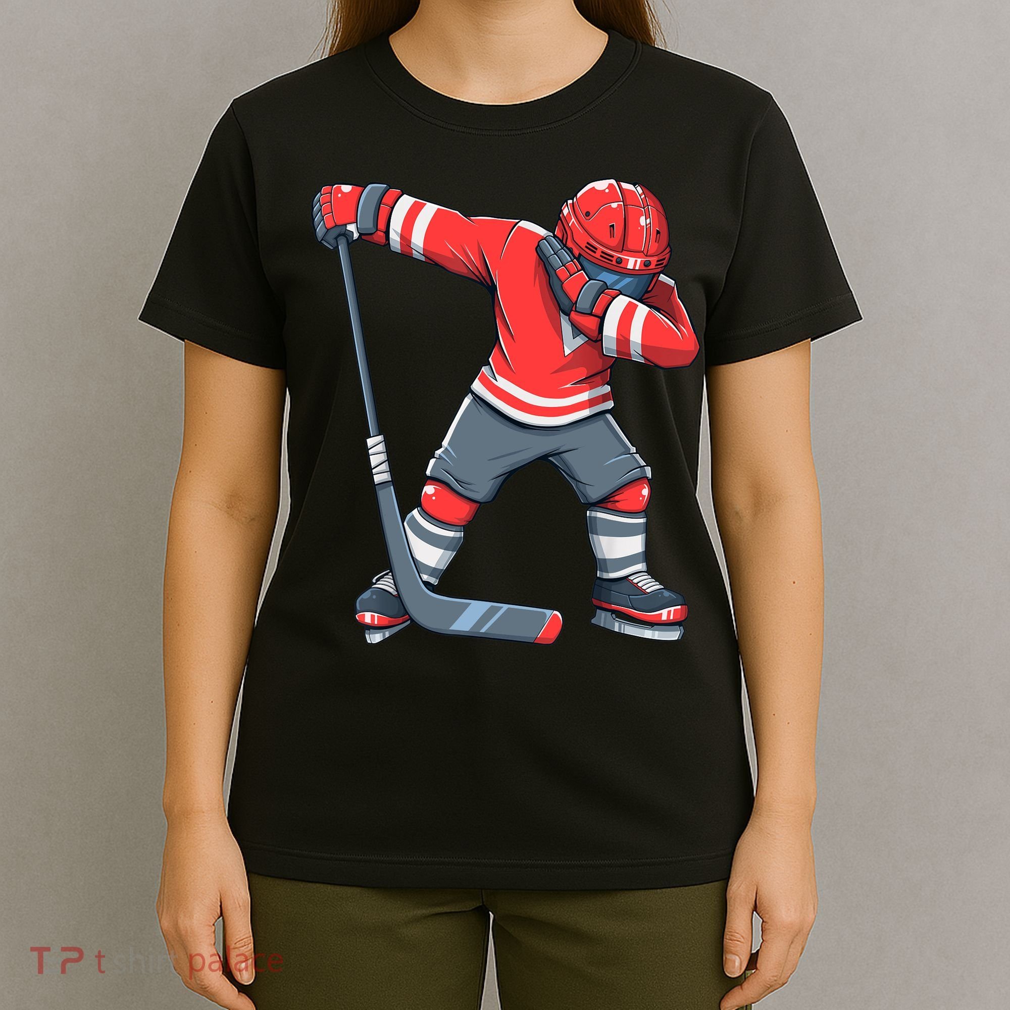 Funny Boy Ice Hockey Dab, Dabbing Player T-Shirt