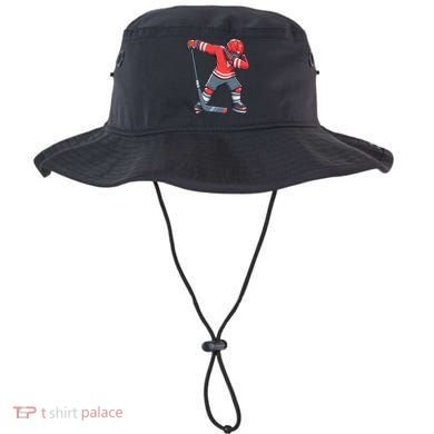Funny Boy Ice Hockey Dab, Dabbing Player Bucket Hat