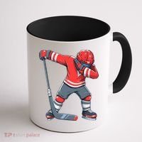 Funny Boy Ice Hockey Dab, Dabbing Player Coffee Mug thumb 1