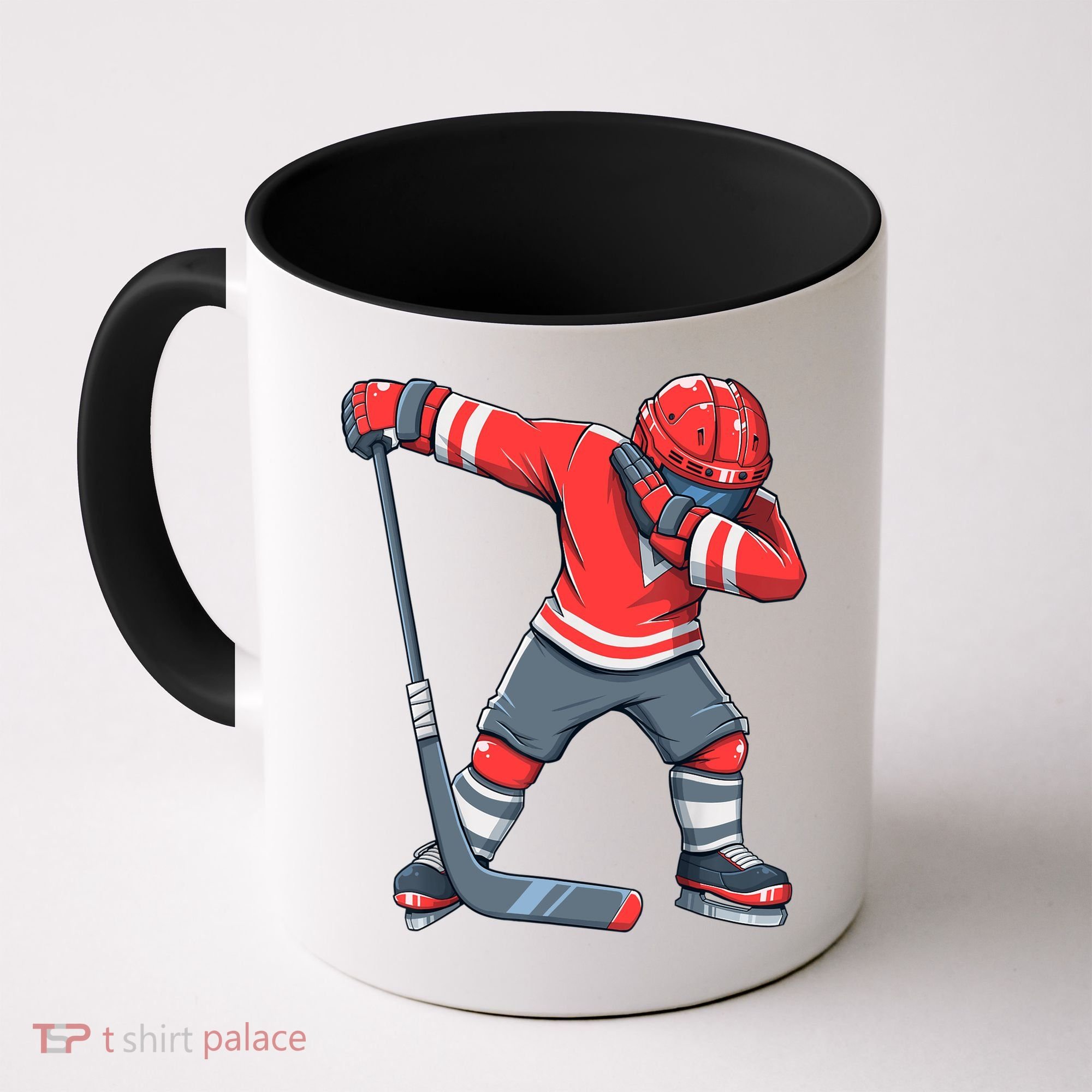 Funny Boy Ice Hockey Dab, Dabbing Player Coffee Mug