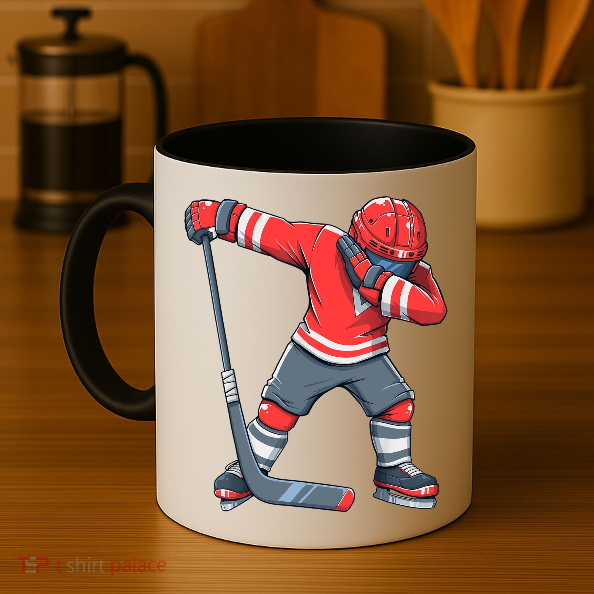 Funny Boy Ice Hockey Dab, Dabbing Player Coffee Mug