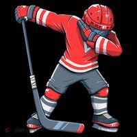 Funny Boy Ice Hockey Dab, Dabbing Player Coffee Mug thumb 5