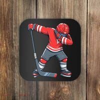 Funny Boy Ice Hockey Dab, Dabbing Player Coaster thumb 0