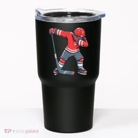 Funny Boy Ice Hockey Dab, Dabbing Player Tumbler thumb 0