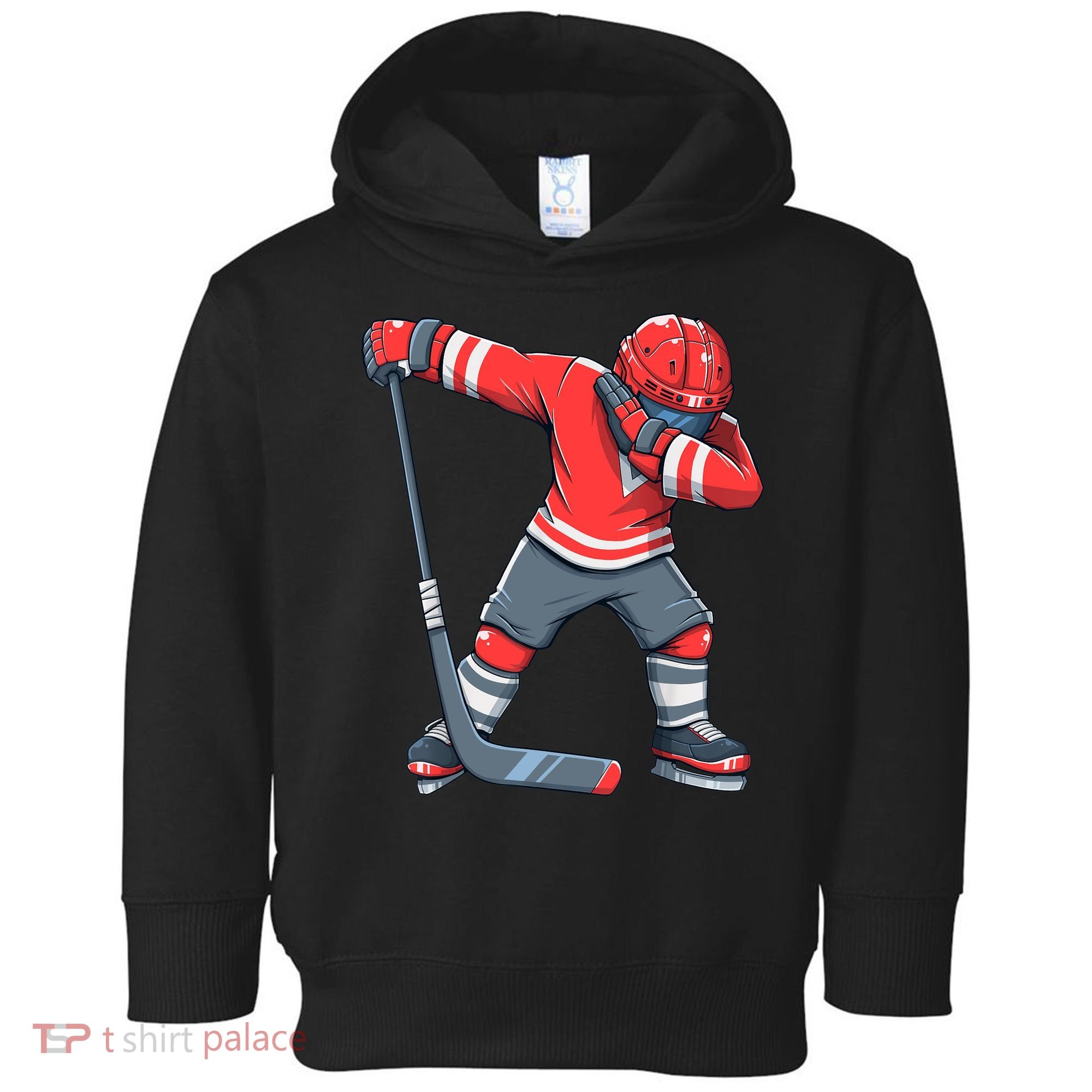 Funny Boy Ice Hockey Dab, Dabbing Player Toddler Hoodie