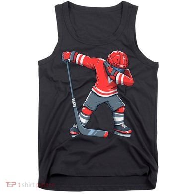 Funny Boy Ice Hockey Dab, Dabbing Player Tank Top