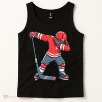 Funny Boy Ice Hockey Dab, Dabbing Player Tank Top thumb 2