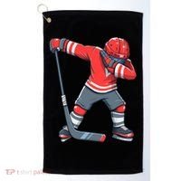 Funny Boy Ice Hockey Dab, Dabbing Player Golf Towel thumb 0