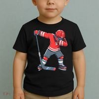 Funny Boy Ice Hockey Dab, Dabbing Player Toddler T-Shirt thumb 2