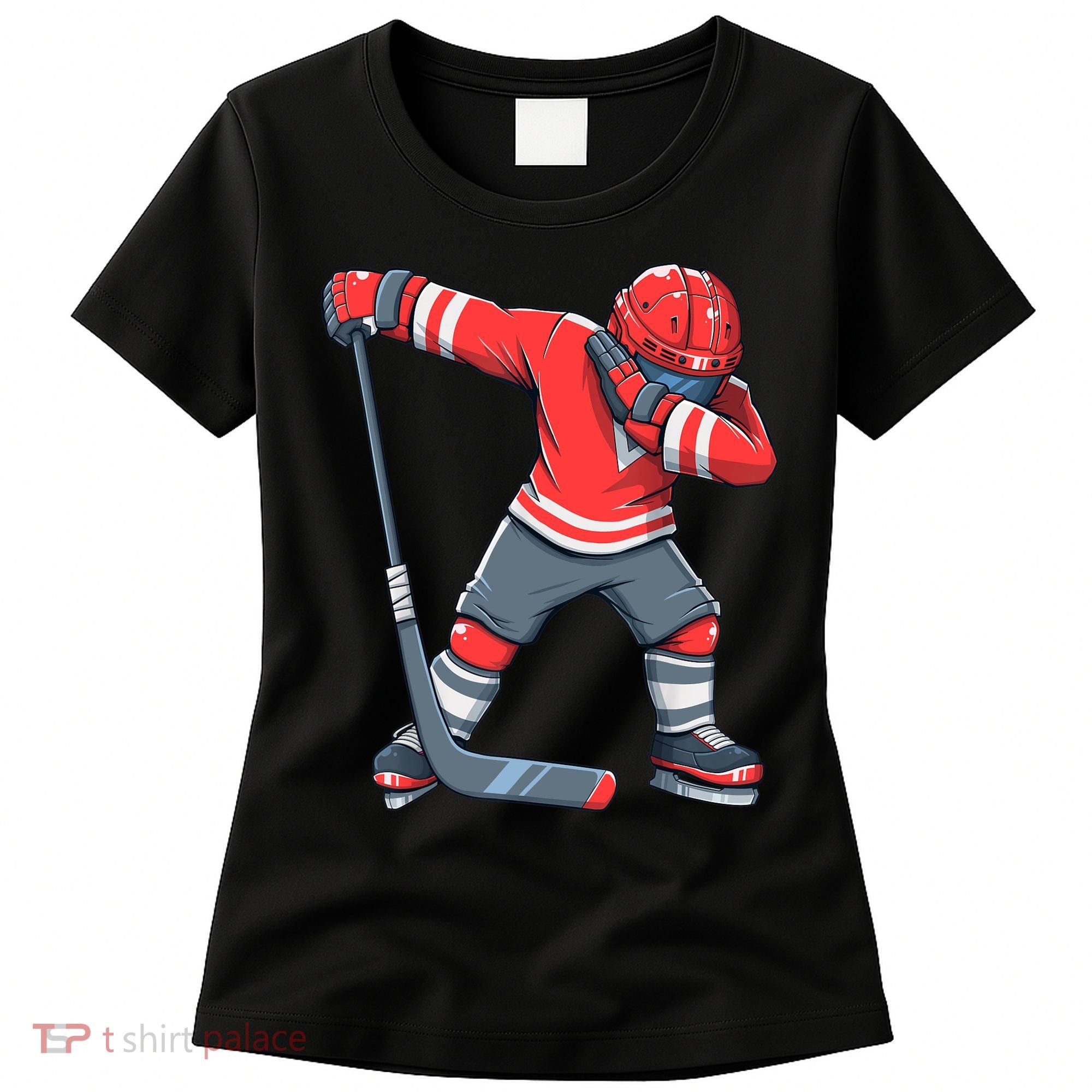 Funny Boy Ice Hockey Dab, Dabbing Player Women's T-Shirt