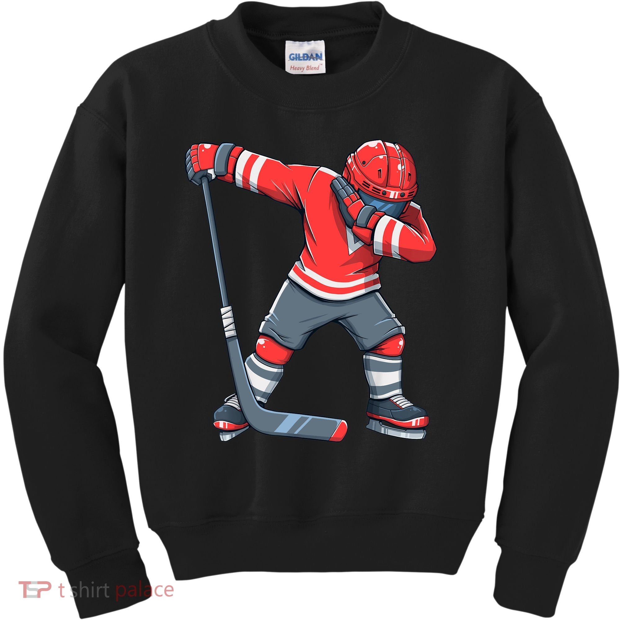 Funny Boy Ice Hockey Dab, Dabbing Player Kids Sweatshirt