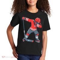Funny Boy Ice Hockey Dab, Dabbing Player Kids T-Shirt thumb 2