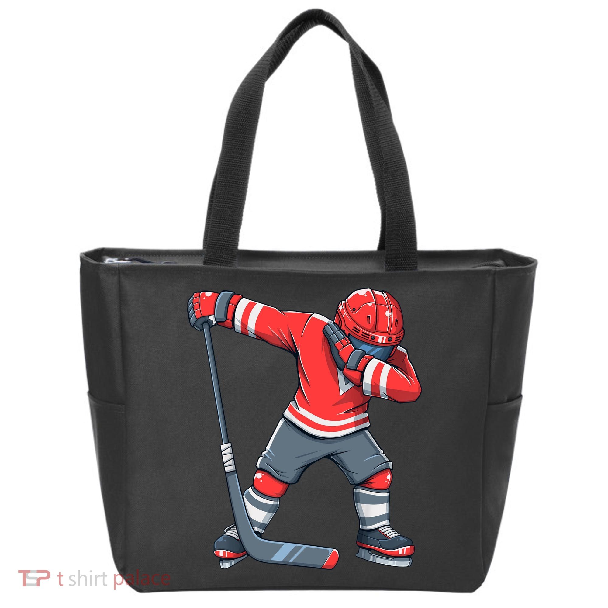 Funny Boy Ice Hockey Dab, Dabbing Player Tote Bag