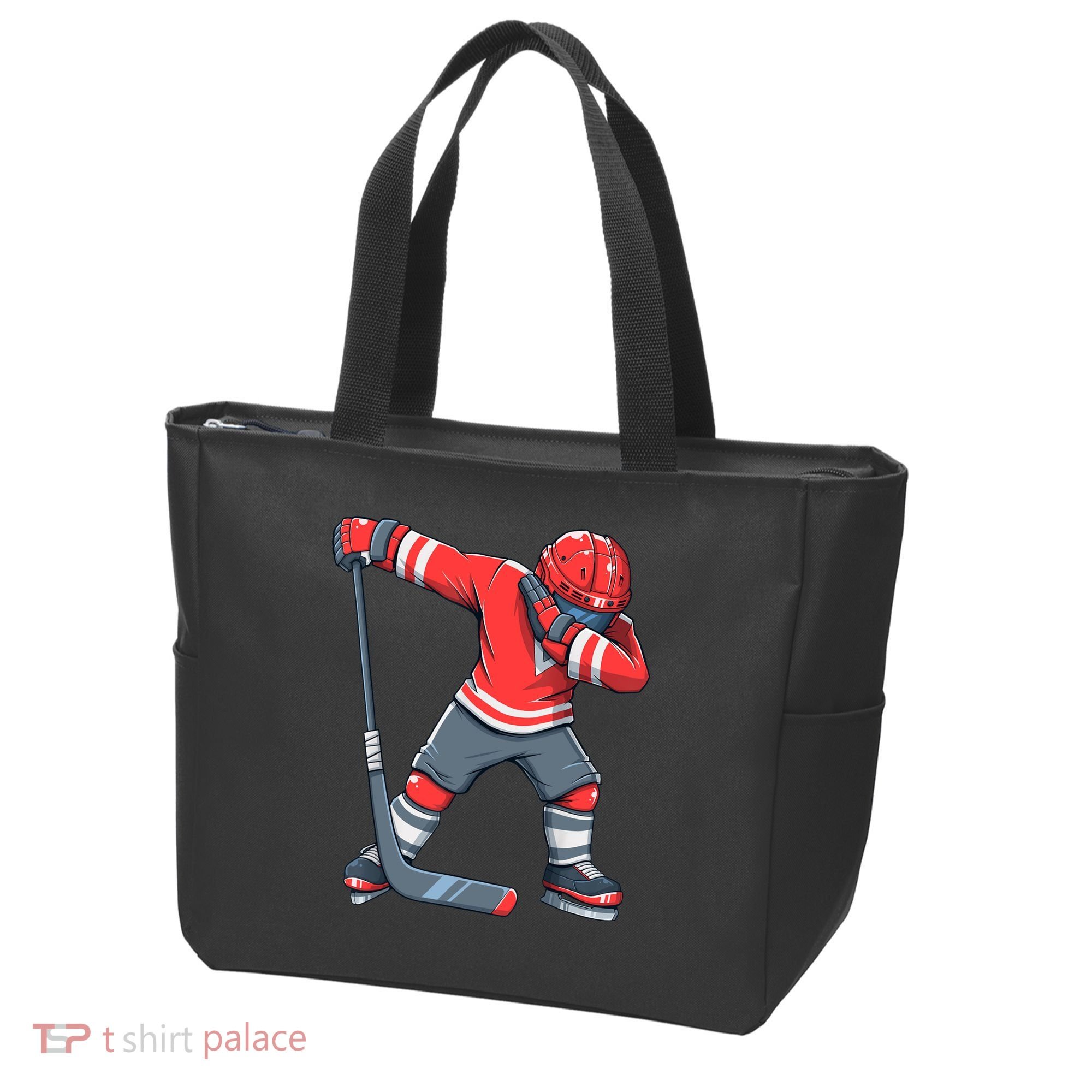 Funny Boy Ice Hockey Dab, Dabbing Player Tote Bag