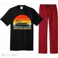 Funny Boating I Hate Pulling Out Pontoon Boat Captain Pajama Set thumb 0