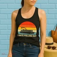 Funny Boating I Hate Pulling Out Pontoon Boat Captain Women's Tank Top thumb 2