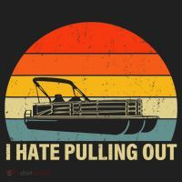 Funny Boating I Hate Pulling Out Pontoon Boat Captain Hat thumb 2