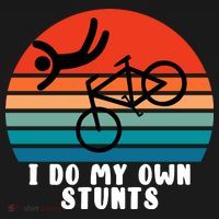 Funny Bike I Do My Own Stunts Cycling Coaster thumb 2