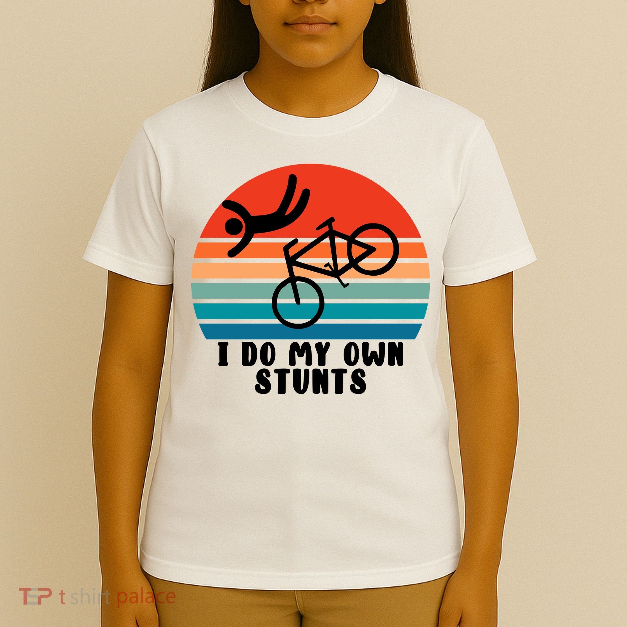 Funny Bike I Do My Own Stunts Cycling T-Shirt
